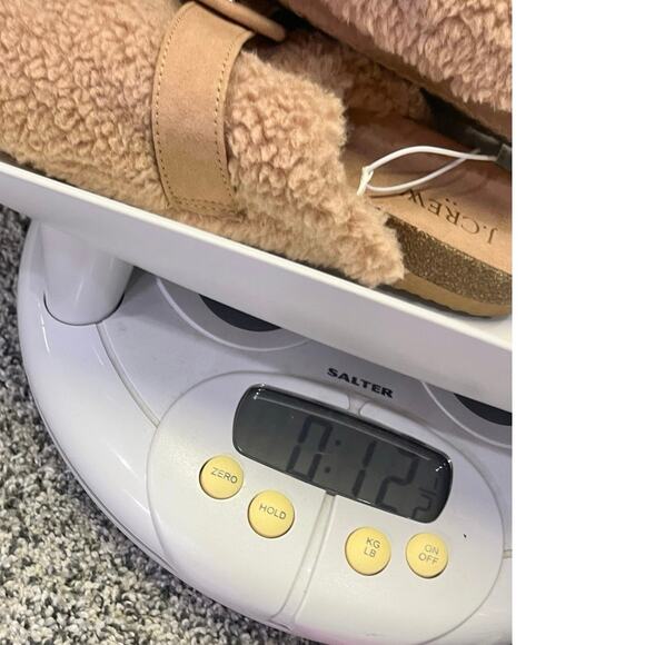 J.Crew Buckle Sherpa Clogs Mules Women’s 6 NEW WITH TAGS Tan/Beige Cozy Winter - Picture 8 of 8